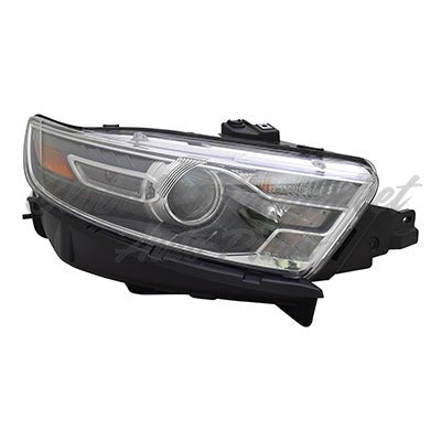 HEAD LAMP RH HALOGEN W/BLACK BEZEL PROJECTOR STYLE FROM 1/8/14 HQ