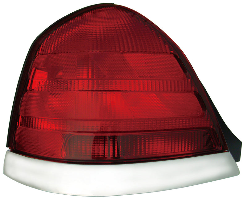 TAIL LAMP LH (CHROME MOULDING-2 BULB-RED) HQ