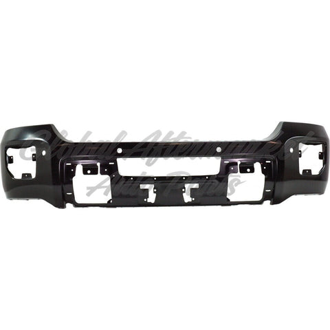 BUMPER FACE BAR FR STEEL W/SENSOR BLACK PTM