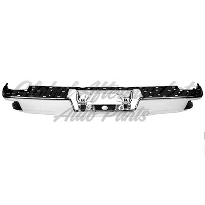 BUMPER FACE BAR RR CHROME W/CORNER STEP W/O SENSOR