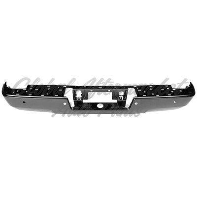 BUMPER RR BLACK PTM W/O CORNER STEP W/SENSOR