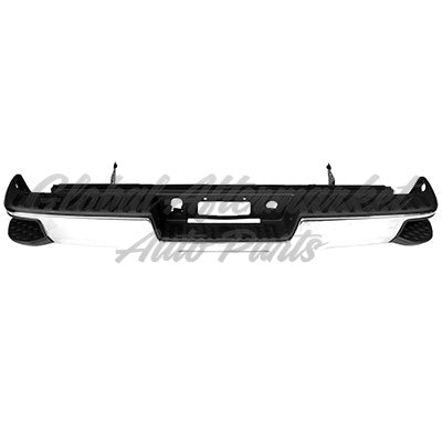 BUMPER RR ASSY CHROME W/CORNER STEP W/O SENSOR