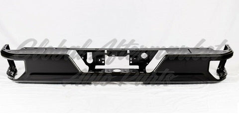 BUMPER RR ASSY STEEL W/O BLIND SPOT BRACKETS/ PARK ASSIST SENSOR W/ SINGLE EXHAUST/ DUAL RR WHEEL