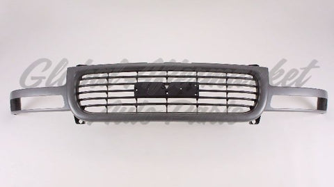GRILLE BLACK HORIZONTAL BARS W/TEXTURED GRAY FRAME