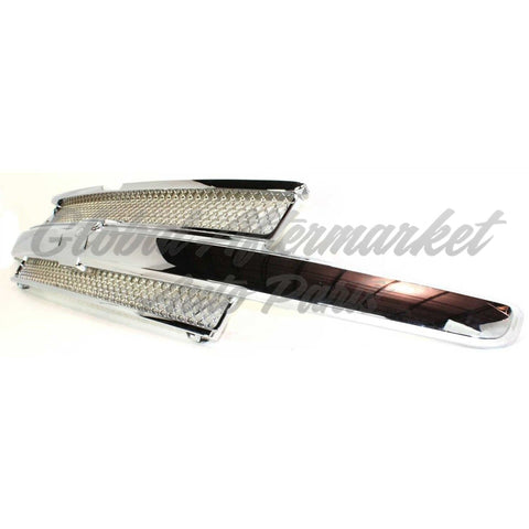 GRILLE CHROME/BLACK W/O WASHER HOLE