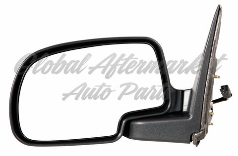 DOOR MIRROR LH POWER CHROME STANDARD STYLE MANUAL FOLDING