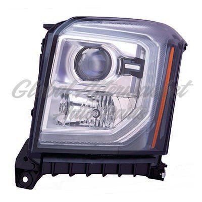 HEAD LAMP LH HALOGEN W/O LOGO / 2017 1ST DESIGN W/ BLUE TINT HQ
