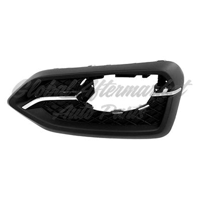 FOG LAMP BEZEL FR RH CHROME/BLACK W/O TRIM RING EXCLUDE SI MODELS