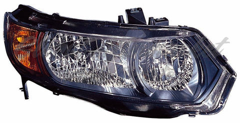 HEAD LAMP RH BLACK HOUSING CAPA