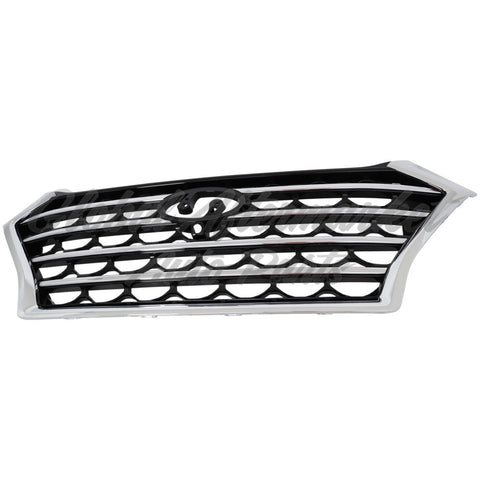 GRILLE FR PTD BLACK CHROME MOLDING W/CAMERA