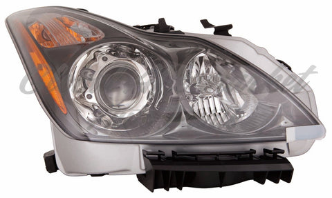 HEAD LAMP RH HID W/DARK TITANIUM BEZEL HQ
