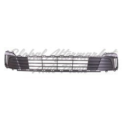 GRILLE LOWER MATTE BLACK W/CHROME MOULDING W/O FOGS FROM 1/22/2015