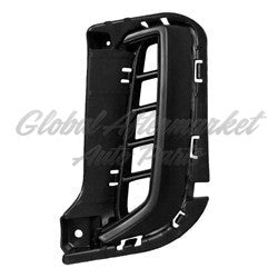 GRILLE LOWER FR LH BLACK W/SATIN CHROME MOLDING