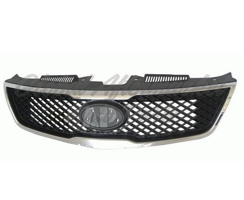GRILLE BLACK W/CHROME MOULDING SDN