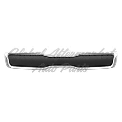 GRILLE W/CHROME MOULDING MATTE BLACK TEXTURED
