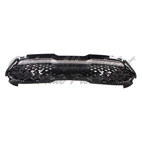 GRILLE FR PTD BLACK W/SMOKED CHROME MOLDING