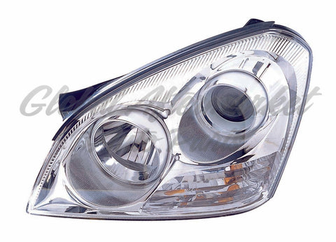 HEAD LAMP LH W/O APP PKG W/CHROME BEZEL CAPA
