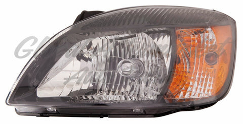HEAD LAMP LH BLACK BEZEL CAPA