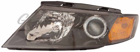 HEAD LAMP RH BLACK BEZEL (A TYPE) HQ