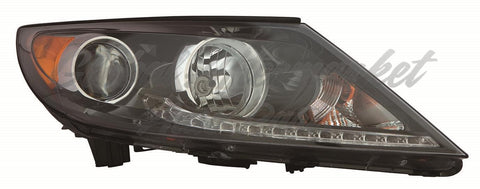 HEAD LAMP RH W/O LED ACCENT LIGHT W/LED DRL HQ
