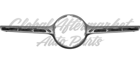 GRILLE MOLDING CENTER SILVER SINGLE BAR STYLE W/O CAMERA