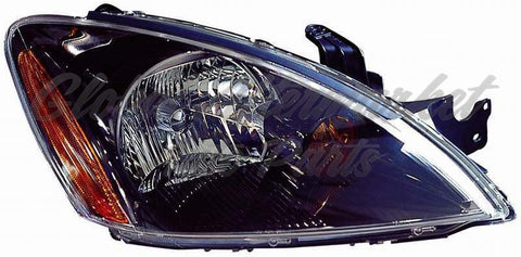 HEAD LAMP RH BLACK BEZEL FOR RALLIART MODEL HQ