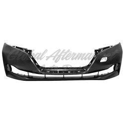 NISSAN LEAF 2018 BUMPER FR PRIMED W/O LOWER VALANCE HOLE FOR S/SV/SL W/O PLUS MODELS CAPA