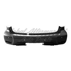 BUMPER RR PRIMED W/TEXTURED BAND