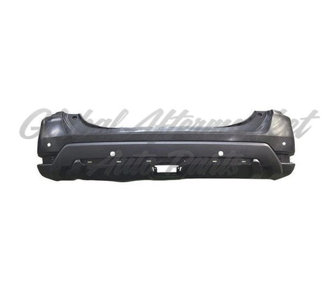 BUMPER RR PRIMED PTM TEXTURED LOWER FINISH W/PARK ASSIST SENSOR