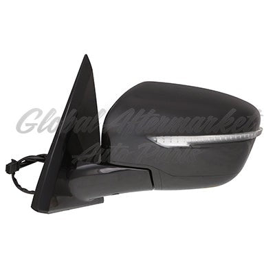 DOOR MIRROR LH POWER HTD MANUAL FOLDING W/SIGNAL W/O CAMERA PTM