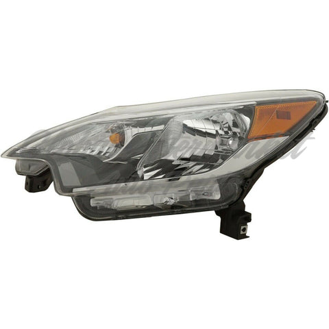 HEAD LAMP LH HALOGEN W/BLACK BEZEL CAPA