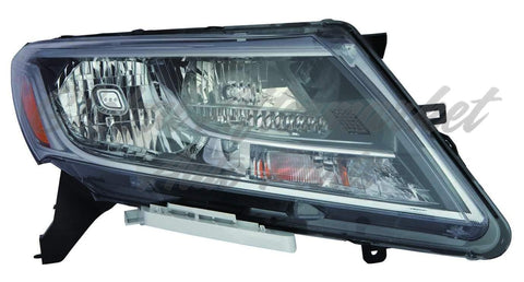 HEAD LAMP RH HALOGEN CHROME BEZEL