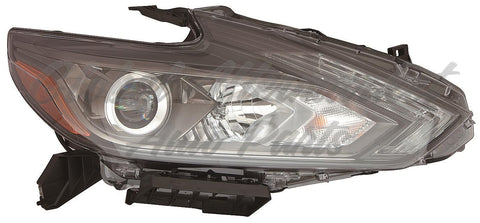 HEAD LAMP RH LED W/DRL/SMOKED BEZEL CAPA