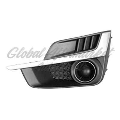 FOG LAMP COVER FR RH W/PAINTED SILVER MOULDING