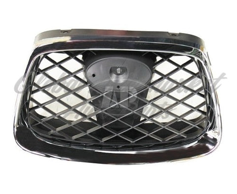 GRILLE CENTER MATT-BLACK W/CHROME MLDG (IMPREZA/OUTBACK)
