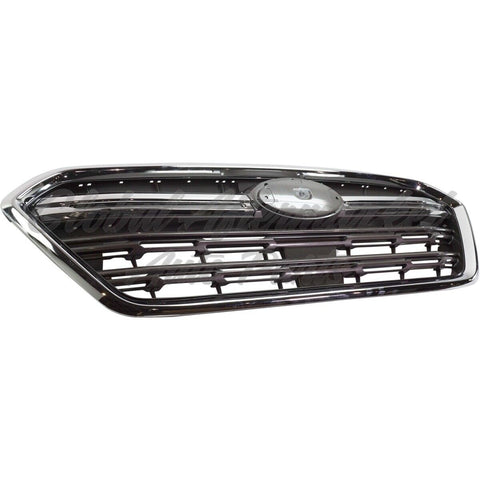 GRILLE DARK GRAY W/CHROME MOULDING/FRAME