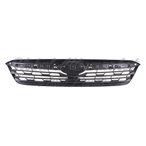 GRILLE MATTE BLACK W/O MOLDING / EMBLEM