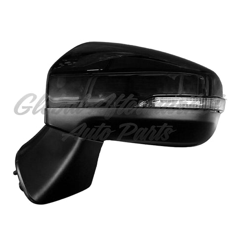 DOOR MIRROR LH POWER BLACK CAP HTD W/SIGNAL