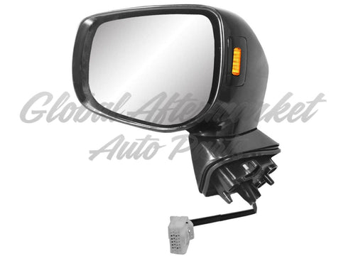 DOOR MIRROR LH POWER HTD SATIN CHROME W/SIGNAL/MEMORY/BLIND SPOT