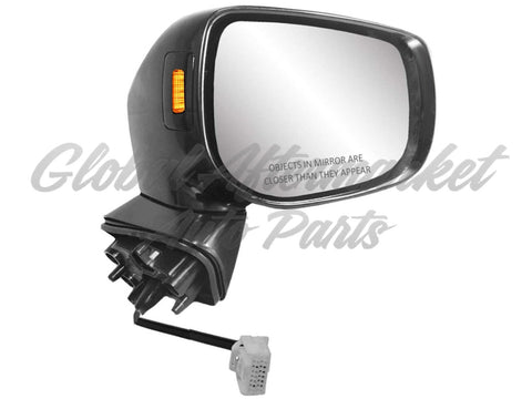 DOOR MIRROR RH POWER HTD SATIN CHROME W/SIGNAL/MEMORY/BLIND SPOT