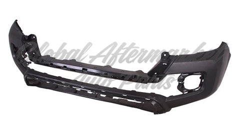 BUMPER FR PRIMED LIGHTLY TEXTURED BLACK W/O WHEEL TRIM HOLE CAPA
