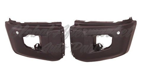 BUMPER END FR LH MATTE-DK GRAY W/SENSOR HOLE PLATINUM MODEL CAPA