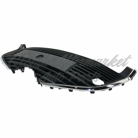 GRILLE LOWER MATTE BLACK W/CHROME TRIM W/O FOG LAMP