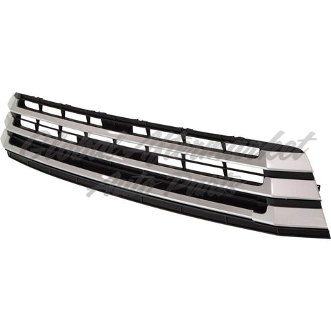 GRILLE LOWER MATTE BLACK W/SILVER MOULDING
