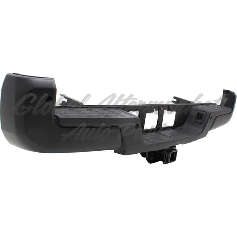 BUMPER RR ASSY W/TOWING HOOK/SENSOR HOLE BLACK