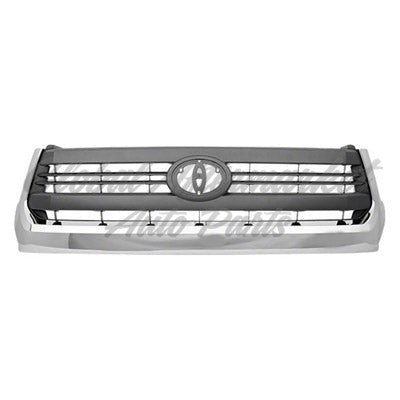 GRILLE PAINTED GRAY W/CHROME MOULDING SR5 MODEL