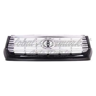 GRILLE PAINTED SILVER-GRAY W/BLACK MOULDING PLATINUM MODEL
