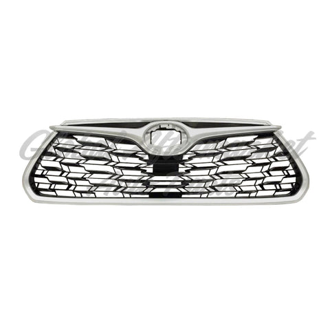 GRILLE FR PTD BLACK W/GLOSS SILVER MOLDIND L/LE/XLE