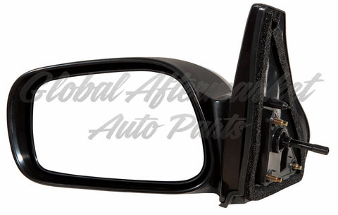 DOOR MIRROR LH MANUAL NON-FOLDAWAY GLOSS BLACK PTM