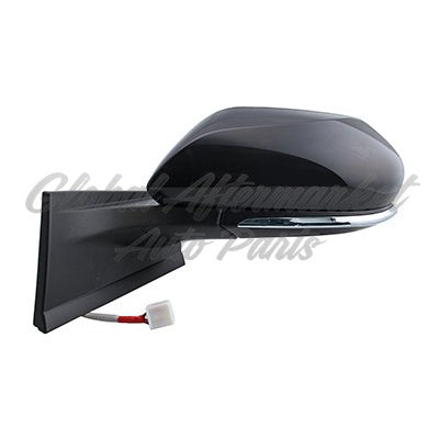 DOOR MIRROR LH POWER HEATED W/O BLIND SPOT MATTE BLACK COVER